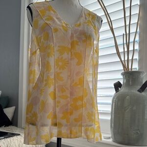 Cabi Front Porch Top (Vibrant Yellow Floral Top)